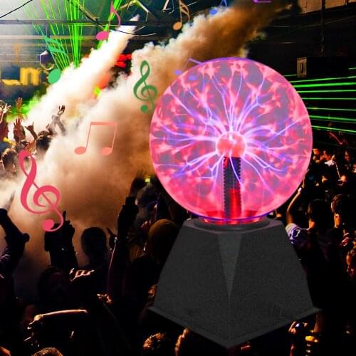 Novelty Magic Crystal Plasma Ball Touch Lamp 4/5/6/8 Inch LED Night Light Child Nightlight Birthday Christmas Decor Kids Gift