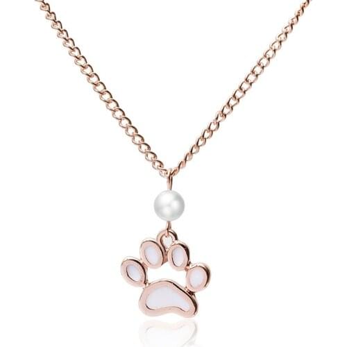 Rose Gold Color Necklace Pendant Zinc Alloy Trend Fashion Cute Small Animal Claws For Girls Women Temperament Jewelry Necklace