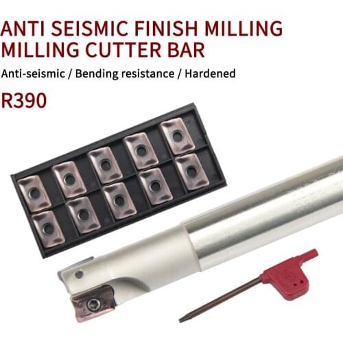 R390 C15/16/19/20/24/25/32 150-250mm 2T houlder finish milling cutter bar carbide insert R39011T3/1806 milling cutter bar