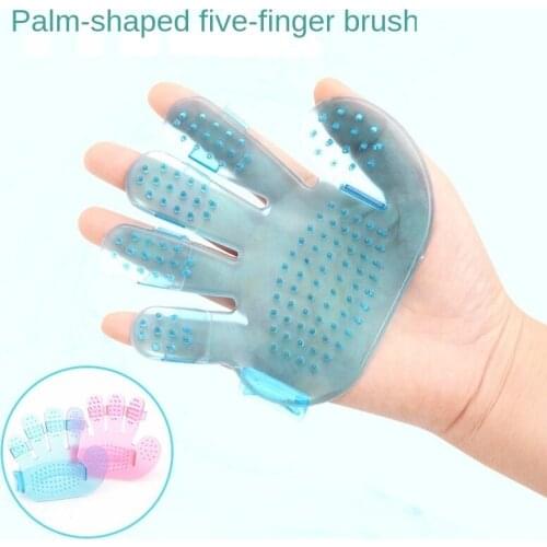 Sale Pet Bath Brush Dog Massage Gloves Palm Five Finger Brush Cat Bath Cleaning Pet Supplies Chuveiro Shower Comb