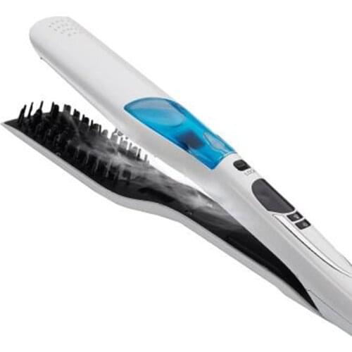 Spray steam comb hair comb hair straightening electricity pull straight perm rods hair iron cast iron plate is not hurt