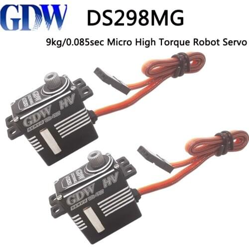 GDW DS298MG 6.5kg/9.1kg Micro High Torque Robot Servo 30E Fixed-Wing Drone High Performance Fast Digital Servo For RC Airplanes