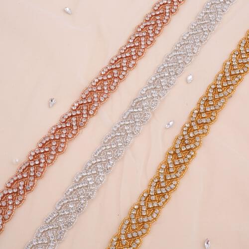 Rhinestone Bridal Belt Wedding With Crystal Applique Diamond Wedding Dress Accessories Belt Sash For Bridesmaid Dress