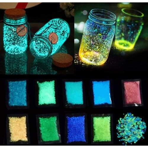 30g Luminous Sand Stones Glow In Dark Mini Pebble For Party Home Garden Park Road Decor Fluorescence Stone Fish Tank Ornament