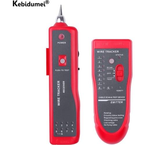 Network Cable Tester Detector RJ11 RJ45 Cat5 Cat6 Telephone Wire Tracker Tracer Toner Ethernet LAN Line Finder