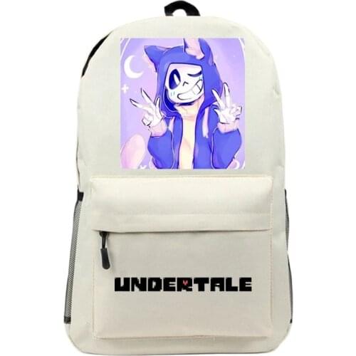 Unisex Anime Cartoon Undertale Frisk Toriel Sans Papyrus Backpack Rucksack Casual School Student Backpacks