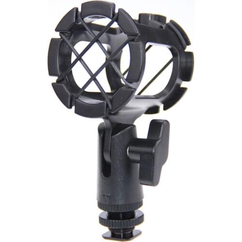 Universal Microphone Camera Shoe Adapter Bracket Shock Mount shotguns