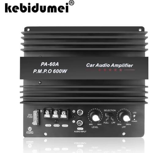 High Power 12V 600W Speaker Subwoofer Bass Module Car Audio Accessories Mono Channel Durable Lossless DIY Amplifier Board