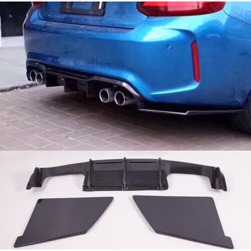 M Style Carbon fiber Bumper Rear Diffuser Fit For BMW F87 M2
