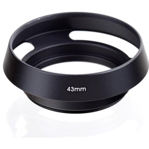 10pcs/lot 40.5 43 46 49 52 55 58 62 67mm Black Vented Curved Metal camera lens Hood for Leica M for Pentax for S&ny for Olympus