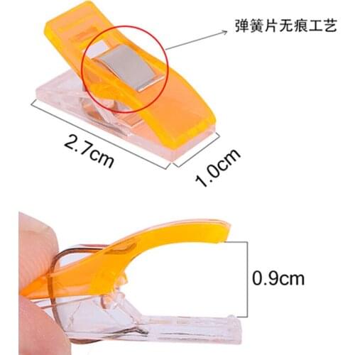 10PCS Sewing Clips Plastic Fixing Clamps Assorted Colors Binding Safety Clips Knitting DIY Apparel Sewing Tools Office Supplies