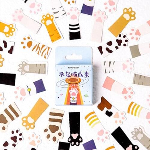 20pack/lot Cute Cat claw Hands up Sticker Mini Paper Sticker Decoration DIY Ablum Diary Scrapbooking Label Sticker