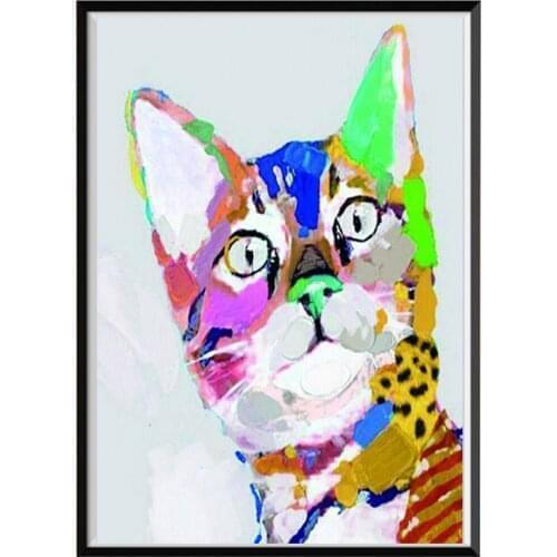 5D DIY Diamond Painting Cat Cross Stitch Home Decoration Diamond Embroidery