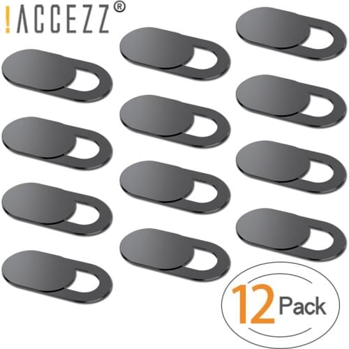 !ACCEZZ 12Pc/lot WebCam Cover Shutter Magnet Slider Plastic For Laptop Camera Web PC Tablet Smartphone Universal Privacy Sticker
