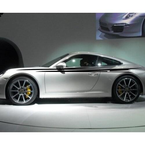 Car Decal Racing Pinstripe 118'' for 911 918 Cayman Vinyl Side Upper Door stickers ZC221