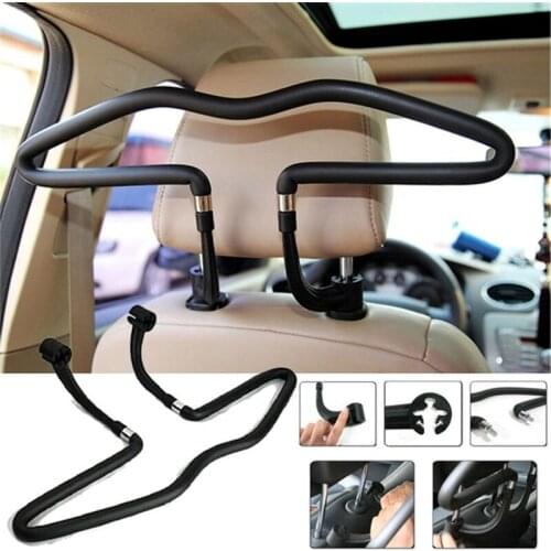 Car Coat Hanger Back Seat Headrest Coat Dry Rack Holder Stainless steel Jacket Suit Machine Drying Rack Universal Car Supplies