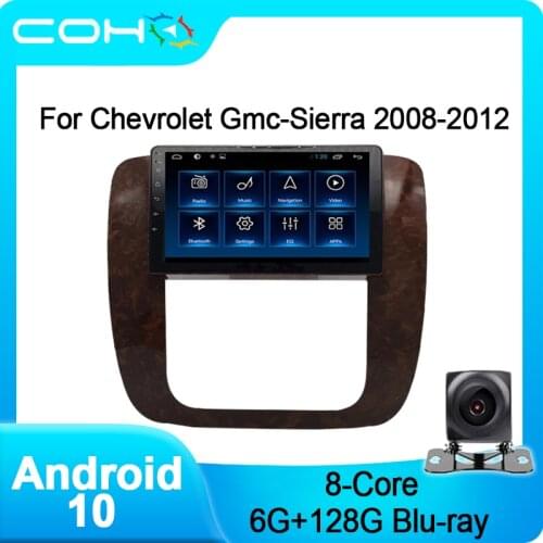 COHO For Chevrolet Gmc-Sierra 2008-2012 Car Multimedia Player Radio Stereo Android 10.0 Octa Core 6+128G