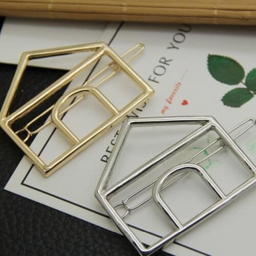 Free shipping 10 pcs / lot fashion jewelry accessories metal house hair clip barrettes