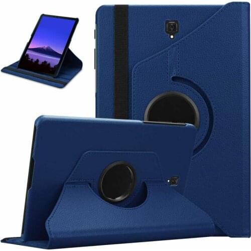 For Samsung Galaxy Tab S4 10.5" 2018 Release Case Model SM-T830 SM-T835 SM-T837 360 DegreeS Rotating Cover Stand PU Leather Case