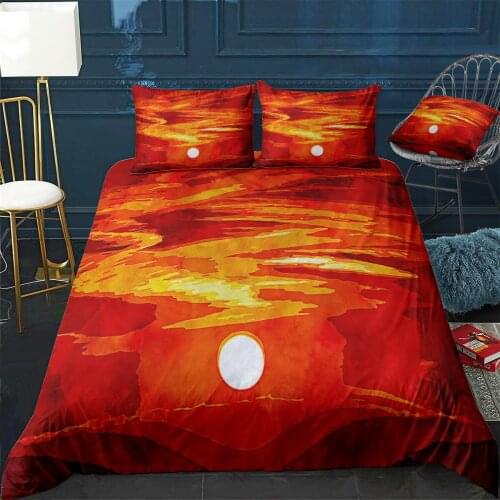 Beautiful Sunset 27 Quilt Cover Pillowcase 3Piece Comforter Bedding Set With Pillow Case Single Double Duvet Cover Home Decora