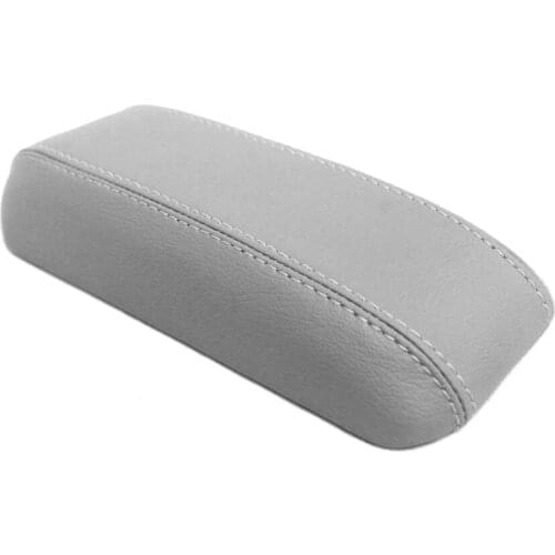 Gray Center Armrest Leather Cover For Honda Civic 1996 1997 1998 1999 2000 Car Central Armrest Box Panel Skin Cover Sticker Trim