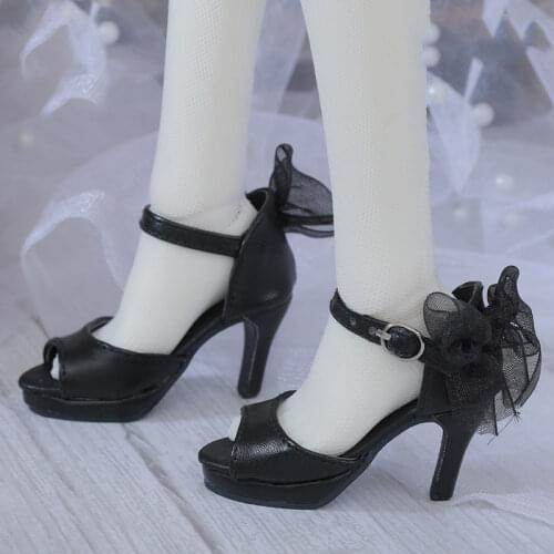 BJD Doll shoes apply to 1-3 size SD high-heeled shoes bow flower sandals high-heeled shoes doll accessories