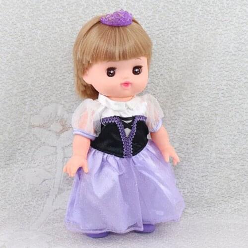 Miniature Purple Doll Dress for Mel Chan and Other Doll Height about 14.5 inch