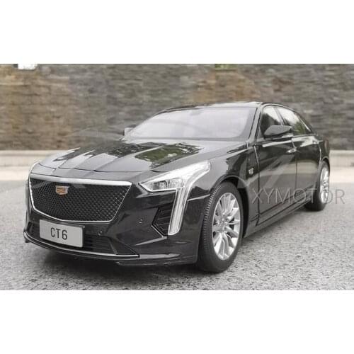 Scale 1:18 Model For Cadillac CT6 2019 Diecast CAR MODEL TOYS Boys Girls Collection Ornaments Black Gray Metal,Plastic,Rubber