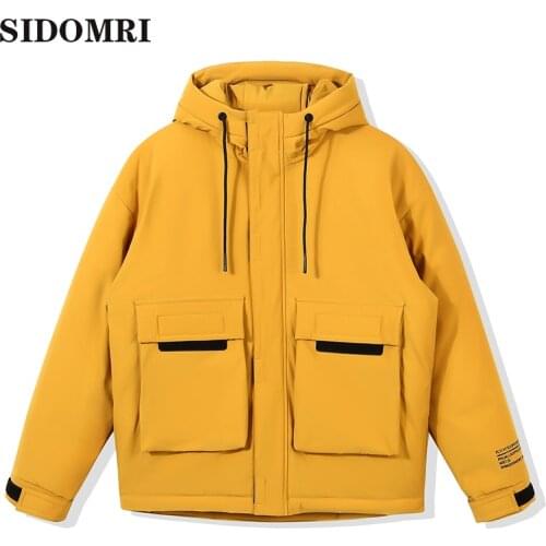 Down jacket for men and women the new winter white duck down handsome thick warm coat popular logo short jacket