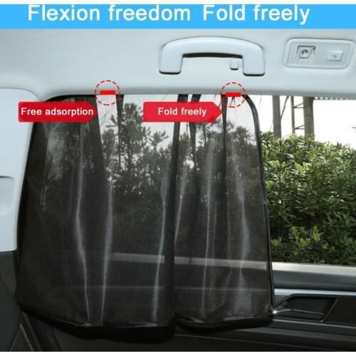 Protection Curtain Sunshade Mesh Sun Visor Summer Protect Car Blinds Car Accessories 1pcs Magnetic Car Side Window Sun Shade UV