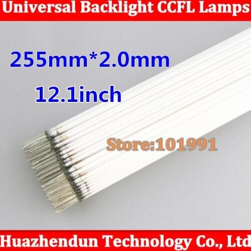 100pcs Free shipping Supper Light CCFL 255mm*2.0mm 12.1 inchLCD Backlight Lamp ccfl backlight tube 50pcs/lot 255 mm x 2.0mm lcd