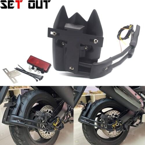 LED light motorcycle license plate holder for Yamaha tmax T-MAX 530 2012-2016 tmax530 12-16 license plate rear protection