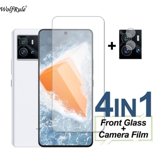 4-In-1 Tempered Glass For ViVo IQOO 8 Screen Protector HD Protective Phone Camera Lens Film On For ViVo IQOO 8 IQOO8