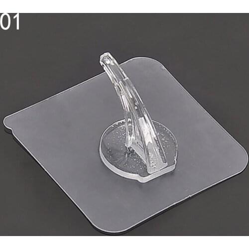 1PC Hooks Hanger Strong Wall Hooks Transparent Sucker Adhesive Accessories Waterproof