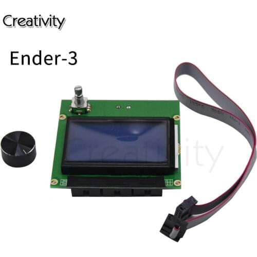 12864 LCD Screen Controller RAMPS 1.4 Display Blue Screen+Cable For CREALITY 3D Ender 3 CR-10 CR-10S 3D Printer Parts