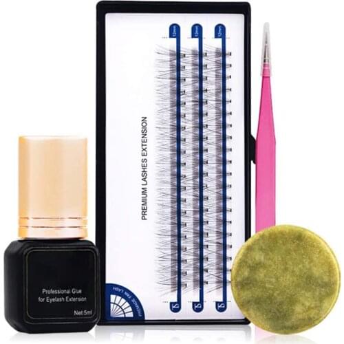 4Pcs 70-Day tyro Self-Grafting Eyelashes Extension Kit Eyelashes Extension Training Kit for Beginners Eyelash extension set