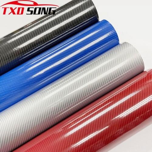 50CM*200/300CM 5D High Glossy Carbon Fiber Vinyl Film Car Styling Wrap Motorcycle Car Styling Accessories Waterproof Carbon
