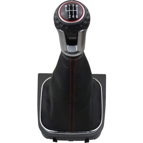 6 Speed Gear Shift Knob Gaiter Boot Cover Kit Gear Shift Knob for Golf 5 6 MK5 MK6 GTD R32 R20 2004-2013