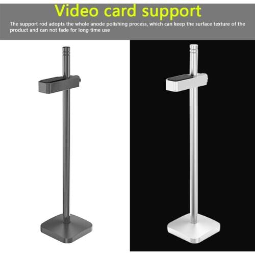 Aluminum Anodic Polishing VC-2 Graphics Card Holder Jack Bracket Desktop PC Computer Case Video Card Water Cooling Support Stand