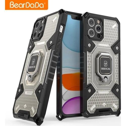 Iphone 7 Plus Shockproof Armor Case For iPhone 13 Pro Max 12 Mini Ring Stand Back Cover For iPhone 11 Pro max XS XR 8 6 Plus SE