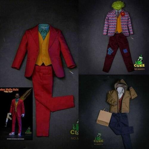 1/6 scale joker costume set gangster/wilde/casual style clothing model for 12 inch action figure