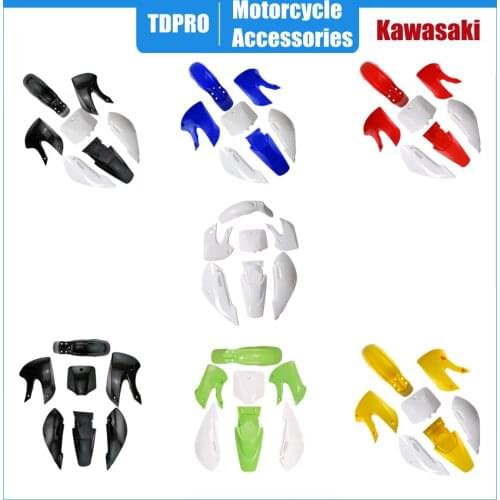 Motorcycle Plastic Fender Fairing Kit Full Body Cover Kits Fenders Mudguard For Kawasaki KLX110 KX65 Suzuki DRZ110