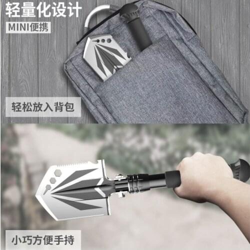 MINI Shovel Gardening Multi-Functional Military Folding Shovel Spade Garden Tool Camping Hiking Outdoor Survival Emergency Tool