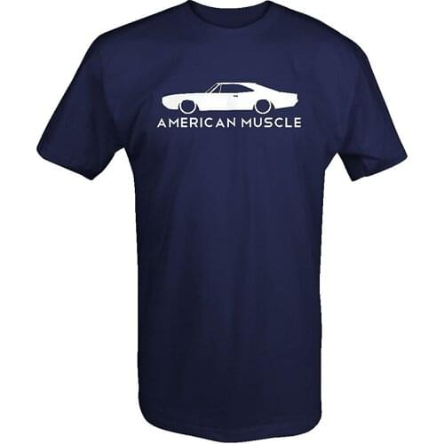 Men 2019 Summer Tops Tees Plus Size T-Shirt American Muscle Car Charger Challenger Car Hemi T Shirt Casual Men Tees