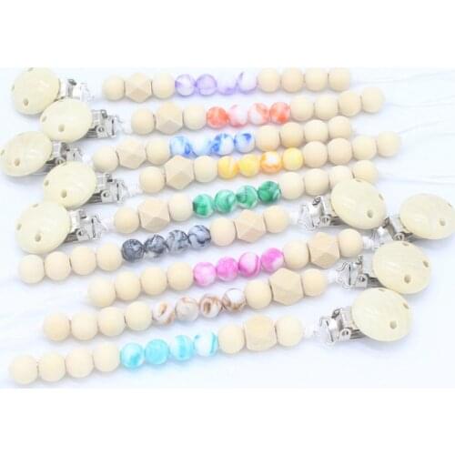 New Product Wholesale DIY Style Anti-lost For Infant Feeding Baby Soother Pacifier Clip Chain Baby Teether Anti-drop Chain