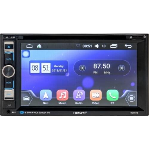 Ouchuangbo 6.2 inch car audio gps multimedia navi support BT aux USB mirror link in stock fast ship