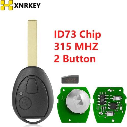 XNRKEY For BMW Mini Cooper S R50 R53 2002-2005 Remote Key Fob Full Complete 433Mhz ID73 CHIP With Code