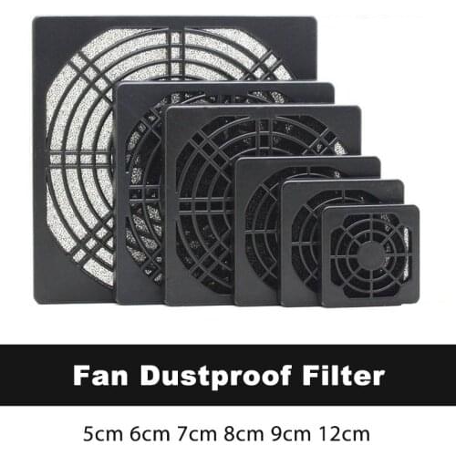 10PCS SXDOOL Dustproof filter 60mm 70mm 80mm 90mm 120mm Dust Filter For fan Guard Grill Protector Cover Plastic