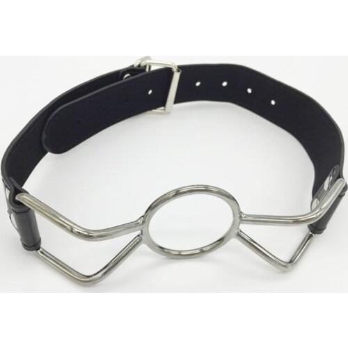 Sex Toys PU Leather Band Open Mouth Gag O Ring for Women, Bite Mouth Stuffed Gag Adult Games Sex Products Toys