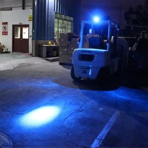 Blue Spot Work Light Forklift Warning Light 10v 80v Red Or Blue Square Spot Pedestrian Safety Light